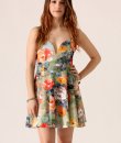 Floral Fit And Flare Dress by Blue Blush