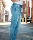 Destructed Skinny Jeans by Machine Jeans