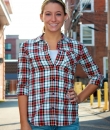 Red Flannel Button Down Shirt by Timing