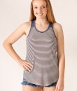 Striped Ribbed Tank Top by Cherish