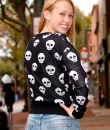 Skull Sweater by Zenana