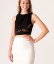 Textured Crop Top by She and Sky