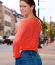 Lace Up Back Sweater by The Classic