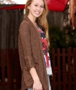 Roll-Up Sleeve Open Cardigan by Timing