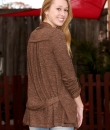 Roll-Up Sleeve Open Cardigan by Timing