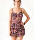 Geometric Print Romper by Very J