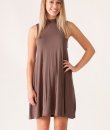 Mock Neck Swing Dress by Cherish