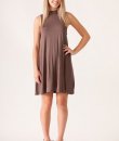Mock Neck Swing Dress by Cherish