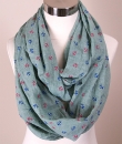 Nautical Anchor Print Infinity Scarf by Love of Fashion