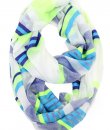 Multi-Colored Striped Infinity Scarf by Love of Fashion