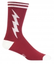 Crimson And White Super Hero Socks by Sock It To Me