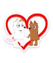 Chloe and Atticus Animated Love Sticker