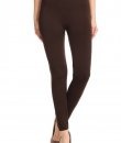 Dark Brown Fleece Leggings by Joinall