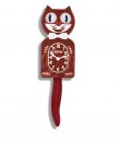 Burgundy Kit-Cat Clock