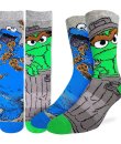 Sesame Street Oscar And Cookie Monster Socks by Good Luck Sock