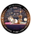 Chloé and Atticus Doggy Detective Agency Sticker