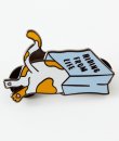 Hiding From Life Enamel Pin