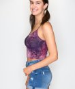 Snakeskin Print Crop Top by Bear Dance