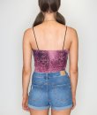 Snakeskin Print Crop Top by Bear Dance