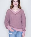 Berry Holly Waffle Top by La Miel