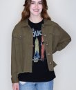 Olive Distressed Jacket by Timing