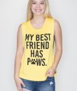 Best Friend Has Paws Tank by Rock N Rose