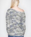 Off Shoulder Camouflage Top by Cherish