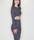 Open Mid Cut Out Dress by Bear Dance