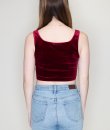 Velvet Corset Top by Bear Dance