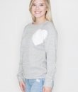Heart Patch Sweater by Cozy Casual