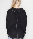 Black Thermal Knit Hoodie by Cherish