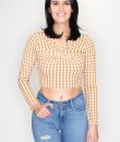 Checkered Crop Top by Blue Blush