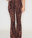 Marble Print Flared Pants by Bear Dance