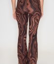 Marble Print Flared Pants by Bear Dance