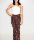 Marble Print Flared Pants by Bear Dance