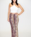 Boho Print Flared Pants by Bear Dance