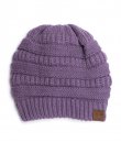 Violet Fuzzy Lining Beanie by C.C.