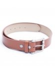 Brown Vegan Leather Belt by Anzell