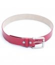 Red Vegan Leather Belt by Anzell