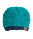 Sea Green Two Tone Beanie by C.C.