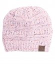 Pale Pink Confetti Beanie by C.C.