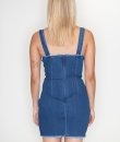 Frayed Hem Denim Dress by Blue Blush