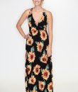 Sunflower Halter Maxi Dress by Timing