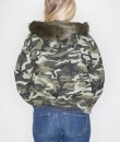 Fur Trim Camo Parka by Love Tree
