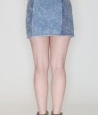 Two Tone Denim Skirt by She and Sky