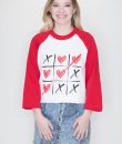 Tic Tac Toe Love Raglan by Caramelo Trend