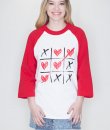 Tic Tac Toe Love Raglan by Caramelo Trend