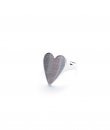 Brushed Heart Ring