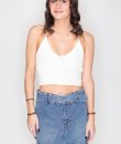 Lace-Up Ribbed Cami Top by HYFVE