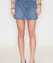 O-Ring Belted Denim Skirt by HYFVE